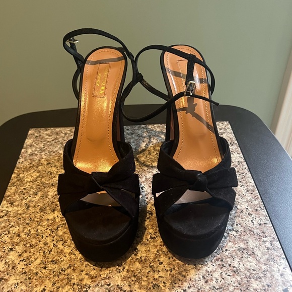 GENUINE - Baba Plateau 125 Suede Platform Sandals - Picture 3 of 10